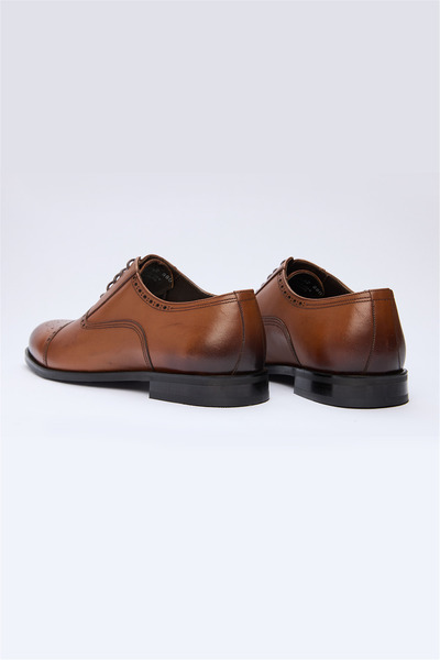 İmza Camel Laced Antique 100% Leather Shoes 1033260162