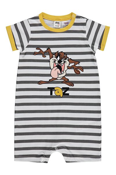 Civil Baby Taz Baskılı 6-18 Ay Tulum - Beyaz