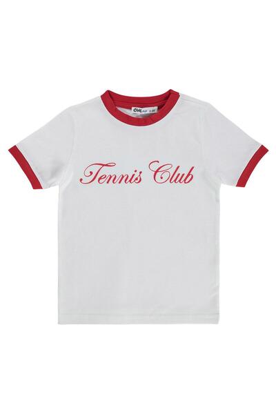 Civil Boys Teniski klub - majica sa printom za uzrast 2-5 godina - crvena