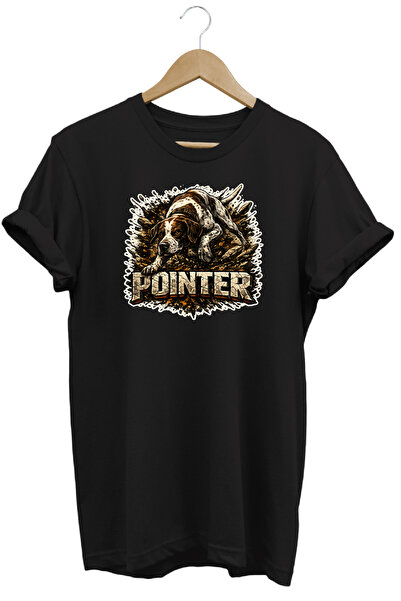 WİDİ Unisex Basset Hound Printed T-Shirt - Hunter Dogs Series Crew Neck Cotto...