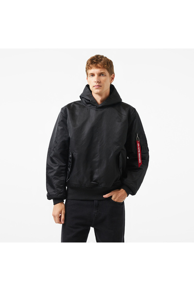 Alpha Industries Pullover Hooded MA-1 Unisex Siyah Sweatshirt