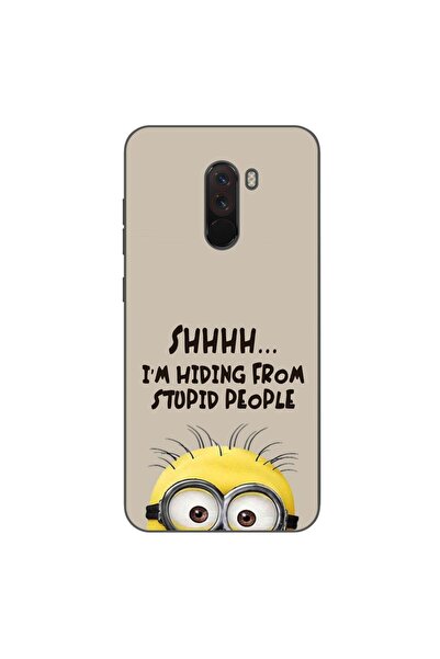 OEM Θήκη συμβατή με Xiaomi Pocophone F1 Σιλικόνης TPU με σχέδιο Μίνιον και μή...