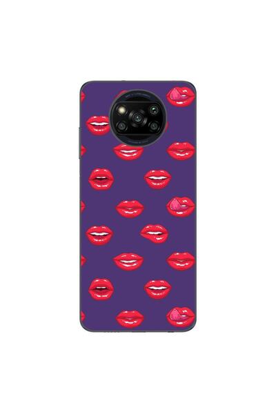 OEM Husa compatibila cu Xiaomi Poco X3 Pro Silicon Gel Tpu Model Buze Pattern