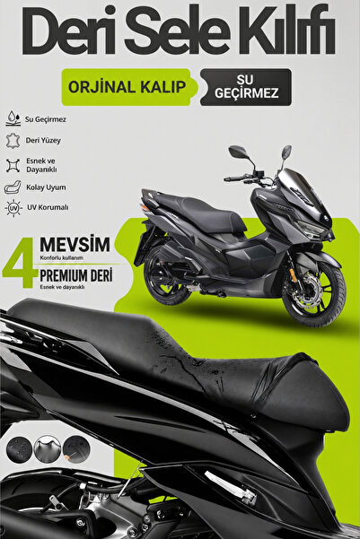 Motobros Husă pentru șa de motocicletă SYM Jet X LeatherFit Husă pentru șa de...