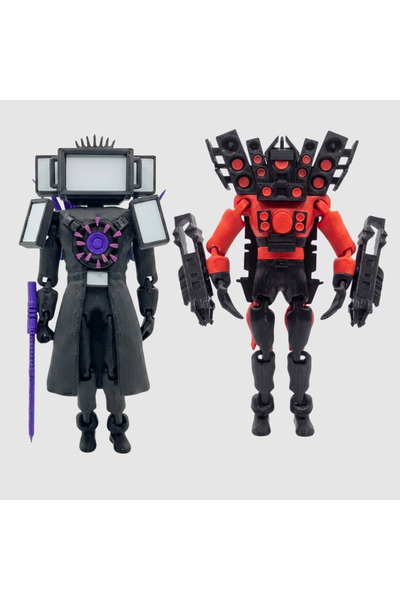 FigürDizayn Skibidi Toilet Mega Titan Tvman ve Mega Titan Speakerman