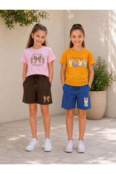 cm buseyiz Busekids Girls' Summer Collection 2-Piece Set