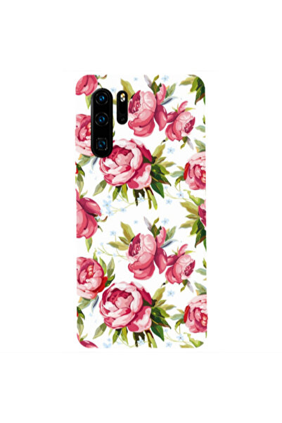 Other Huawei P30 Pro Pink Roses Transparent Silicone TPU Θήκη