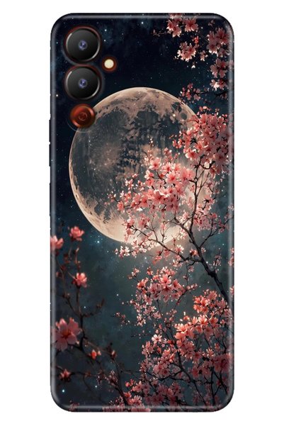 TECNO Pova Neo 2 Kılıf Dolunay Moon Temalı Desenli Darbe Emici Silikon