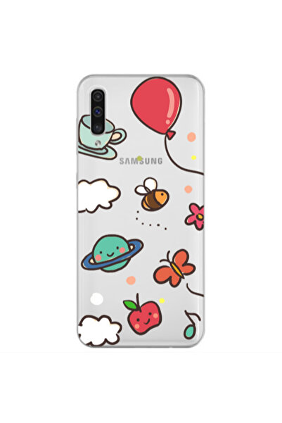 Other Samsung A70 cute little ones Transparent Silicone TPU Θήκη