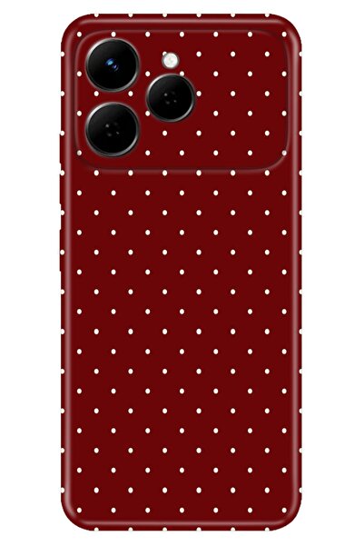 TECNO Spark 40 4G Kılıf Noktalı Temalı Desenli Darbe Emici Silikon