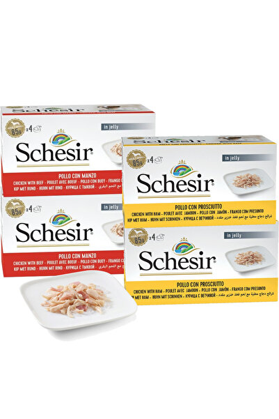 Schesir Hrană umedă pentru câini AD M-Pack Amestec de fileuri de pui 16x85g