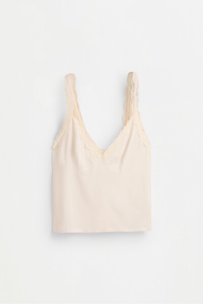 LEFTIES Modal dantelli top
