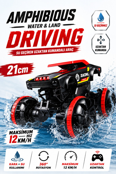 YILDIRIM OYUNCAK Uzaktan Kumandalı 12 Km/H Yapan Stunt Akrobat Araba 21cm – K...