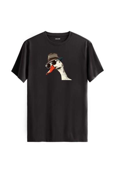 Colermi Hat and Sunglasses Swan Design T-Shirt