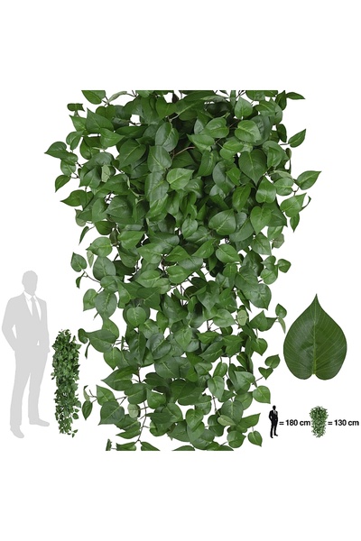 Roberto Rossi Scindapsus artificial 130 cm cu 570 frunze. verde deschis