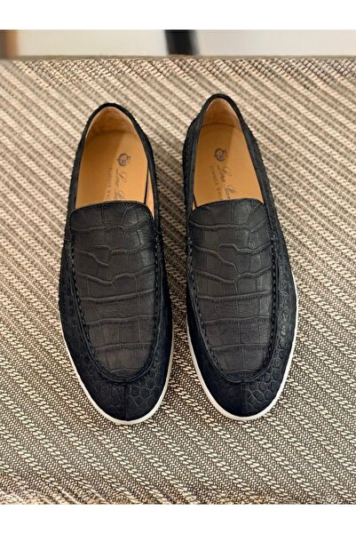 NEW Loro Piana Summer Walk Alligator Loafers
