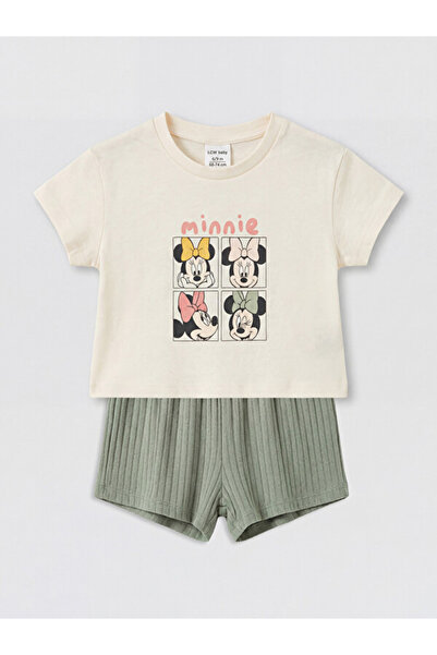 LC Waikiki Timeless Clothing & Timeless Choices Cute Mouse Print Baby Girl Set