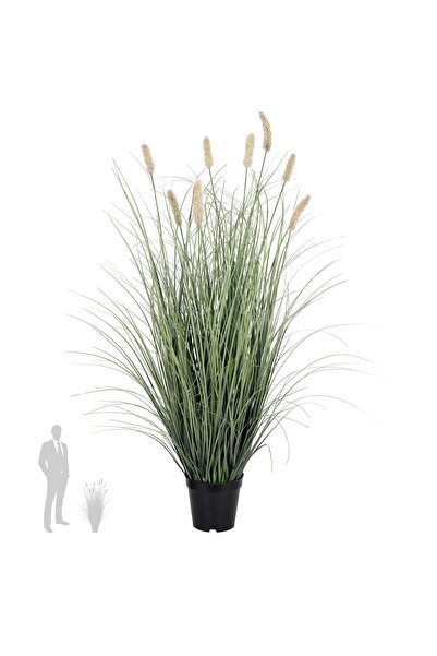 Roberto Rossi Iarba artificiala Onion Matsutake 90 cm cu 8 flori roz