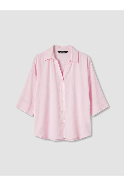 LC Waikiki Nevavm Oversize Dobby Women's Shirt with a Difference