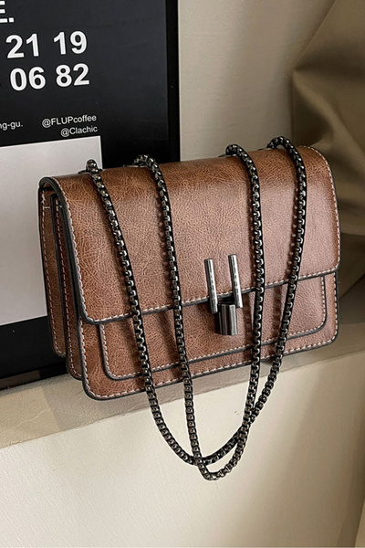 Louis Vettriano Minimalist Women Bag Fashionable Chain Square Bag Retro Style...