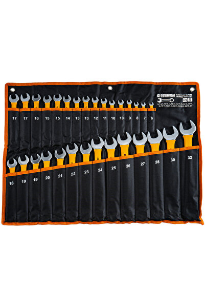 Powermat Set de chei fixe și inelare 30 piese, Powermat, PM1624
