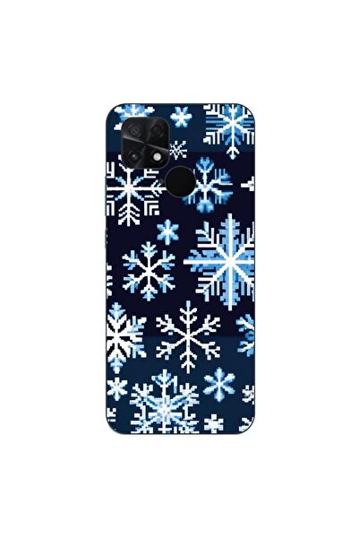 OEM Husa compatibila cu Xiaomi Poco C40 Silicon Gel Tpu Model Pixel Art Snowf...