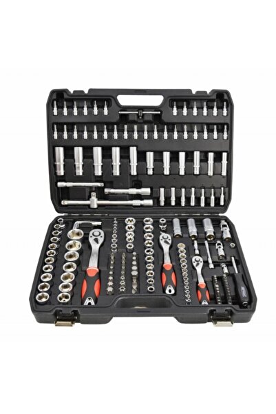 AwTools Trusă de scule, AW39173, chei cu clichet, 1/4'', 3/8'', 1/2'', 173 piese
