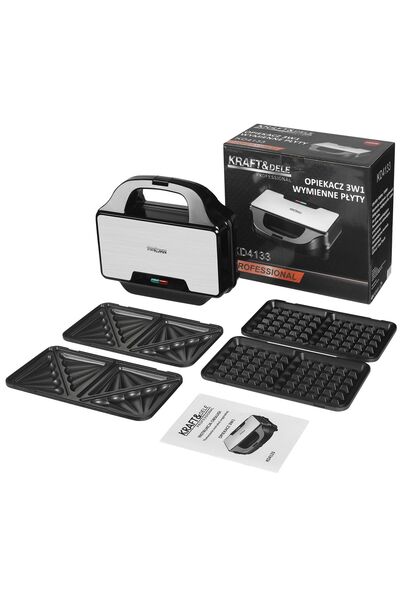 Kraft&dele Prăjitor electric cu plăci interschimbabile 1500W, Kraft&Dele, KD4133