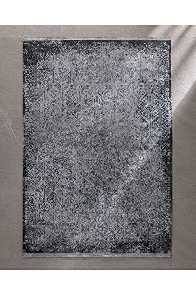 Madame Coco Gaspard İplik Boyalı Kadife Halı - Lacivert/Bej - 160x230 cm