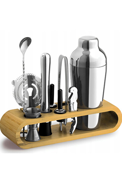 zola Bartender Top Bottom Set for cocktails, shaker and accessories, stainles...