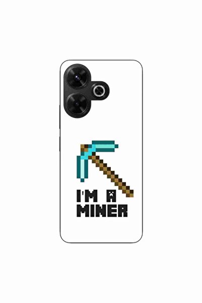 OEM Case compatible with Xiaomi Redmi 13 4G Silicon Gel Tpu Minecraft Miner P...