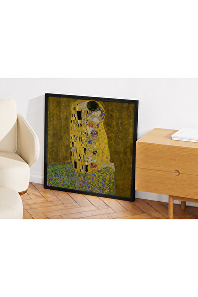 Pegziz Gustav Klimt Slika Poljubac | Dekorativna zidna slika sa drvenim okvirom