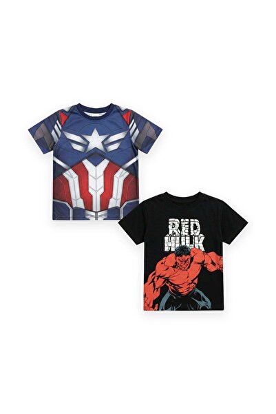 Marvel Captain America & Hulk Toddler Boys Graphic T-Shirt (Pack of 2)