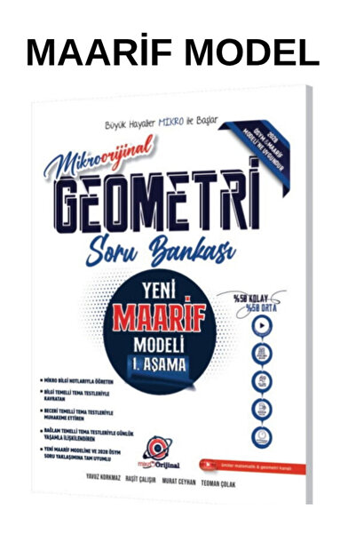 Orijinal Yayınları 2028 Model Orijinal Mikro TYT Geometri Maarif Model 1. Aşa...