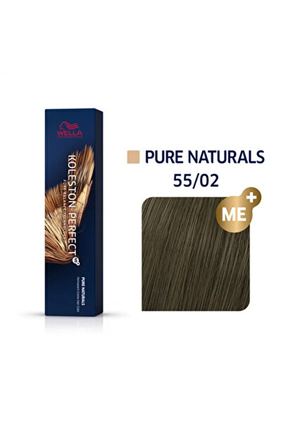 Wella Vopsea de păr permanentă Koleston Perfect Me+ Pure Naturals 55/02 60 ml
