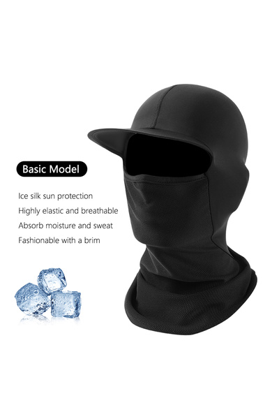 Choice1 No hole Sunscreen Balaclava Mask Bicycle Face Cover Sun Hood Hat UV P...