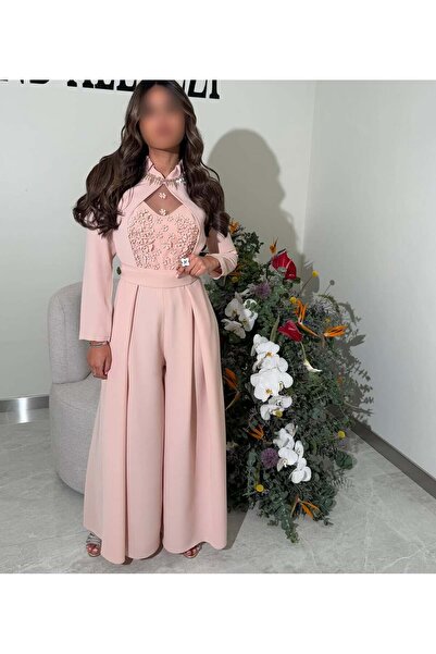 SKY dresses جمبسوت لحمي مطرز