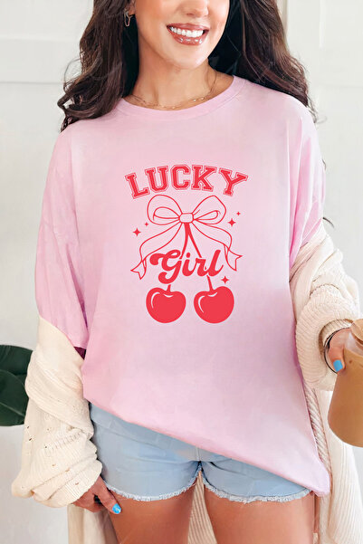 Sarah's Boutique Women's T-shirt – 100% cotton – Lucky Girl