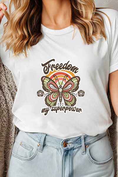 Sarah's Boutique Women's T-shirt – 100% cotton – Freedom Superpower