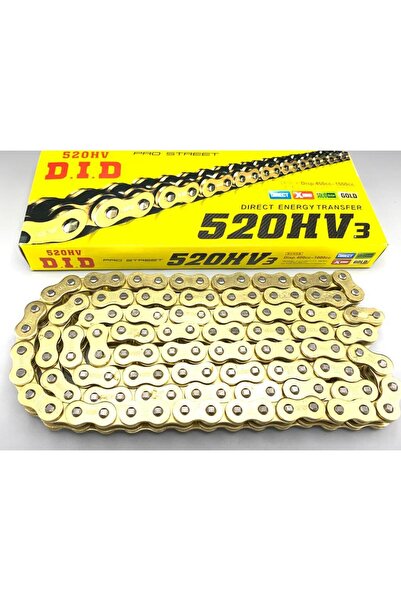 D.I.D Motosiklet Zinciri Oringli 520 120 GOLD