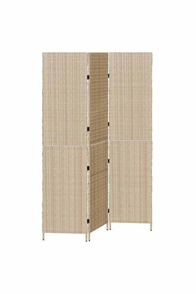 vidaxl Separator de cameră Manual Bej 147 x 180 cm poliratan