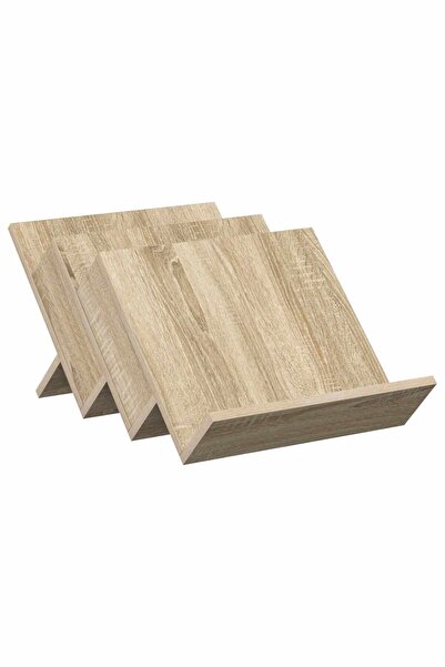 vidaxl Raft pentru reviste cu raft Stejar Sonoma 53 x 40 x 28.5 cm