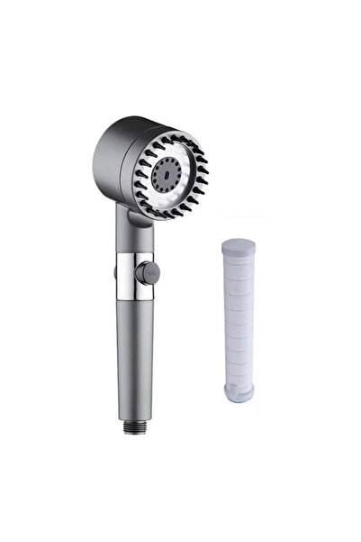 OEM Pară/Cap de Duș, Metal, Gri, 3 funcții/jeturi, masaj, pentru Baie