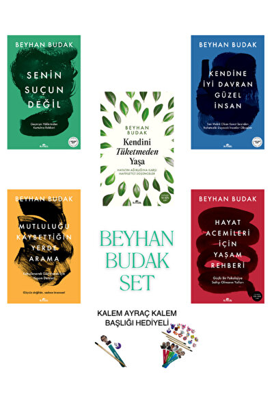 Kronik Kitap Beyhan Budak Set 5 Kitap Ayraç Kalem Başlığı Kalem Hediyeli Kend...
