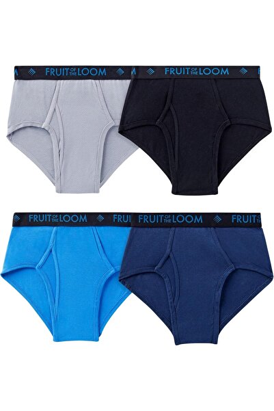Fruit of the loom Men's Breathable Cotton Briefs, Pack of 4, by