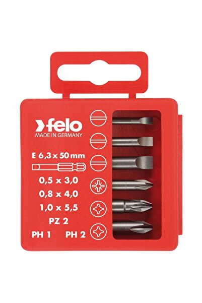 FELO Set pentru electricieni, Profi Bit Box, lungime 50mm, 6 biti/set