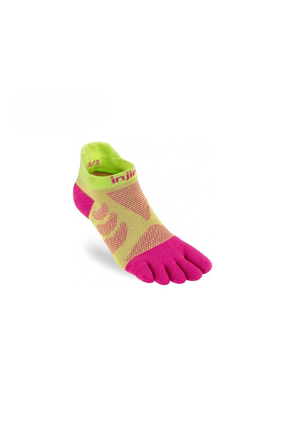 injinji جوارب نسائية غير مرئية من نوع ULTRA COOLMAX RUN TOE SOCKS - أصفر - XS/S