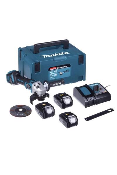 Makita DGA513RT3J Акумулаторен ъглошлайф 125мм 18V 3x5.0Ah Li-Ion куфар Makpac