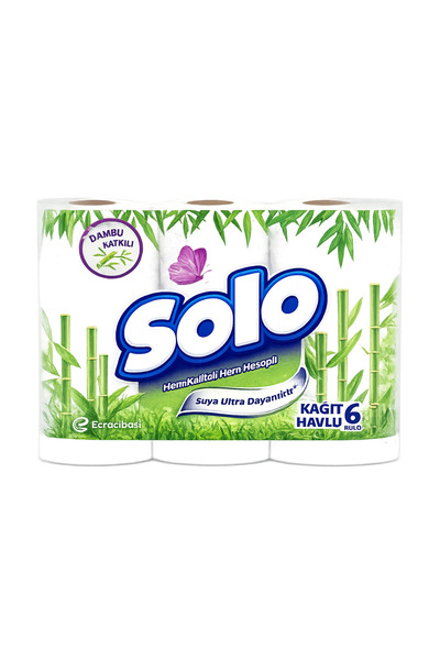 Solo Bambu Katkılı Kağıt Havlu 6'lı