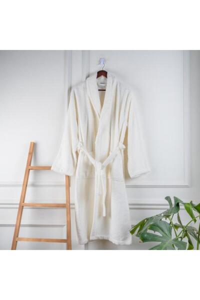 Alhabib bedding روب نداف قطن 100% فاخر تركي كريمي مقاس XL عدد القطع 1